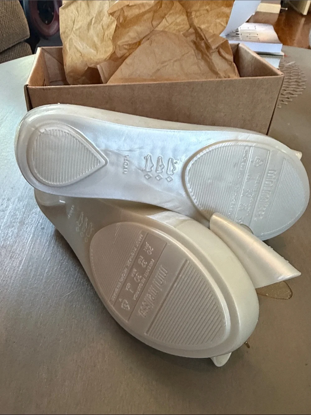 Mini Melissa Ultragirl Star Ballerina in Pearl